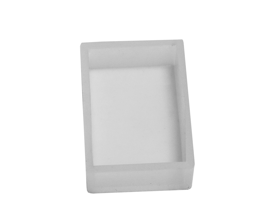 3 x 2 x 7/8-inch (76 x 51 x 22 mm) Rectangular Clear UV Mounting Mold