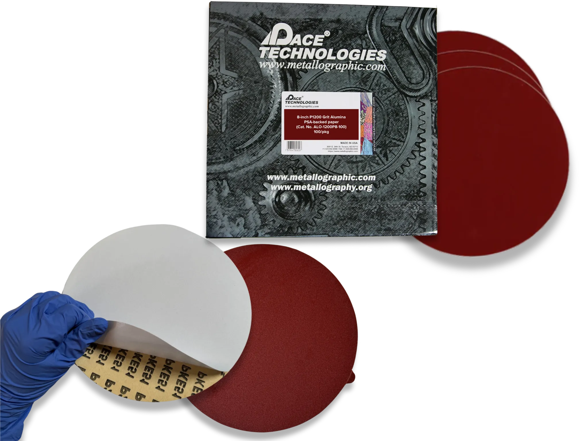 Alumina grinding papers