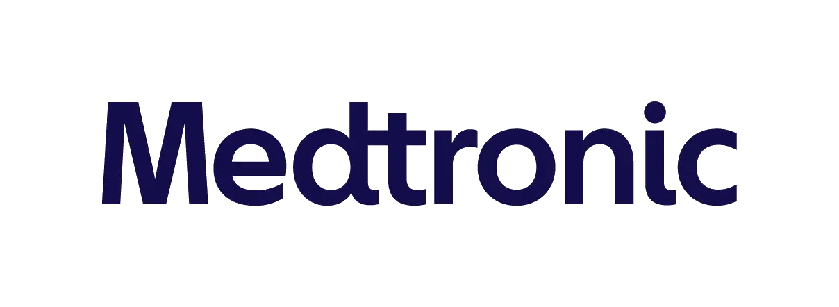 Medtronic logo, one of our valued customers