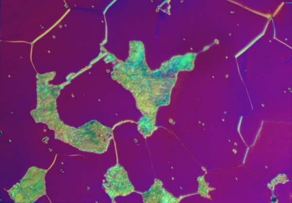 Example microstructure showing ferrite and pearlite in 1018 carbon steel