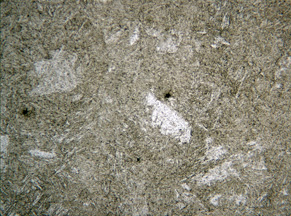 High-alloy tool steel microstructure showing typical Class 8 hardened steel structure